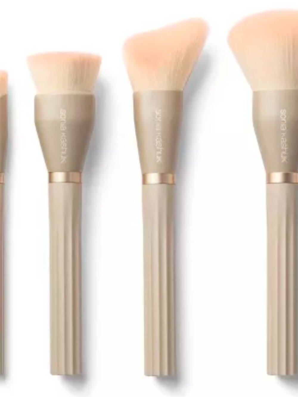 Sonia Kashuk NIB Limited Edition Ribbed Face Makeup Brushes - 4ct: synthetic - Picture 2 of 2